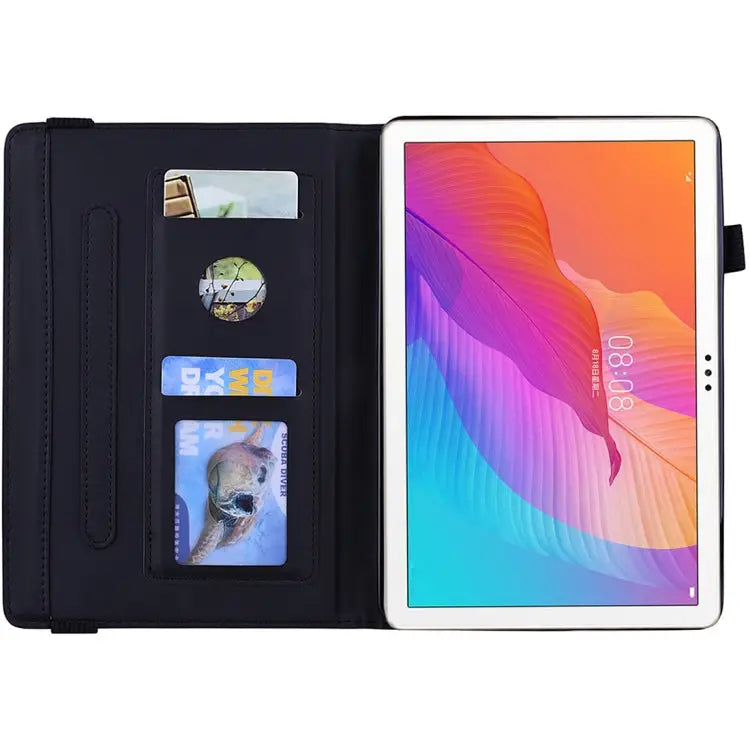 Calf Texture Embossed Horizontal Flip Leather Case with Holder & Card Slots & Photo Frame For Huawei Enjoy Tablet 2