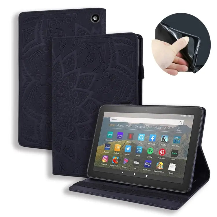 Calf Texture Embossed Horizontal Flip Leather Case with Holder & Card Slots & Photo Frame For Huawei Enjoy Tablet 2