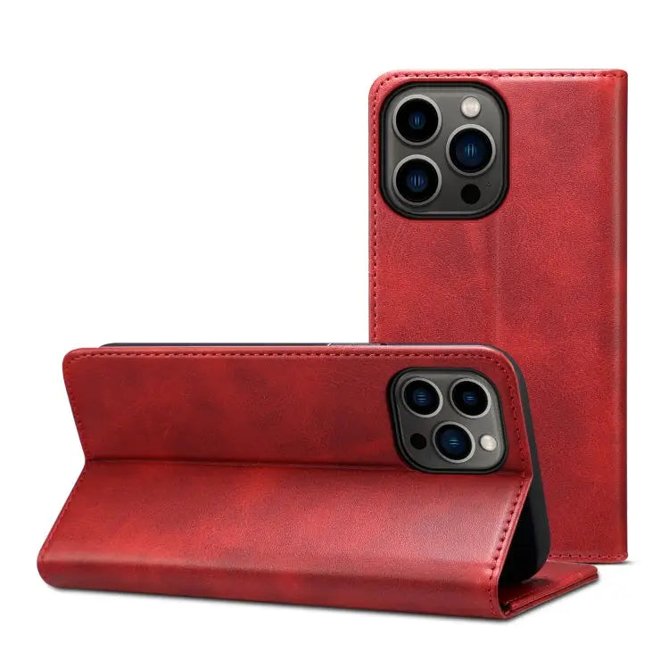 Calf Texture Horizontal Flip Leather Phone Case For iPhone 14 For iPhone 14 Plus For iPhone 14 Pro For iPhone 14 Pro