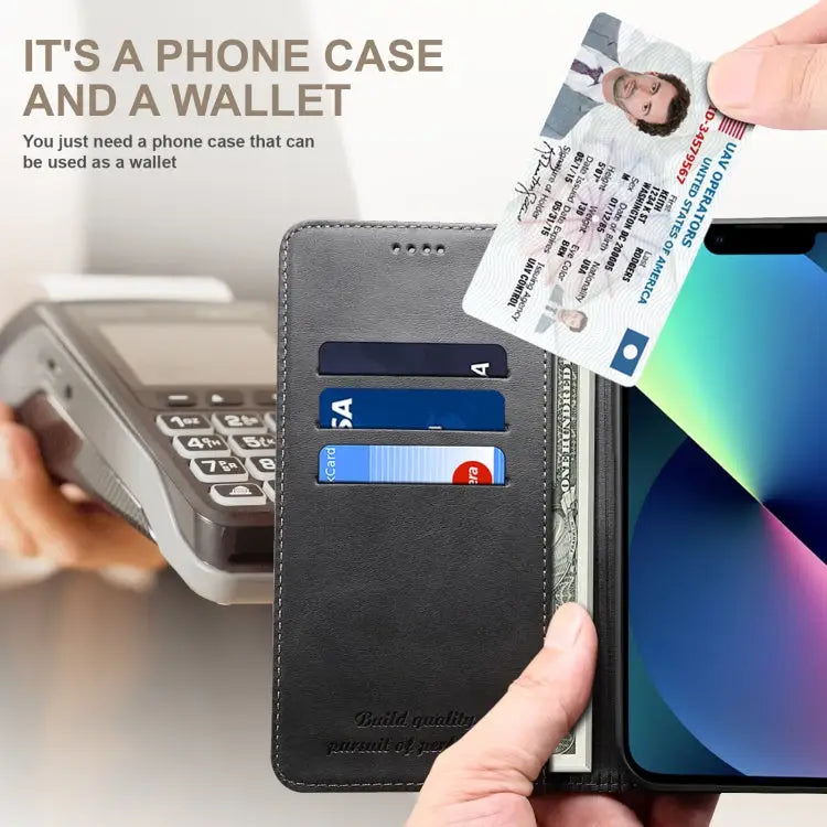 Calf Texture Horizontal Flip Leather Phone Case For iPhone 14 For iPhone 14 Plus For iPhone 14 Pro For iPhone 14 Pro