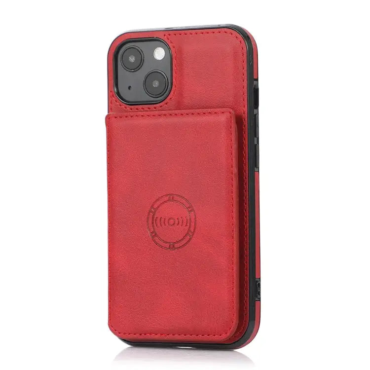 Calf Texture Magnetic Card Bag PU Shockproof Case with Holder & Card Slot For iPhone 13 mini For iPhone 13 For iPhone