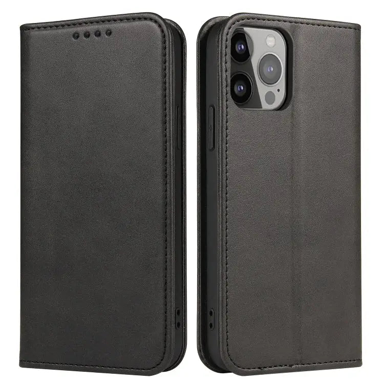 Calf Texture Magnetic Flip Leather Phone Case For iPhone 14 For iPhone 14 Plus For iPhone 14 Pro For iPhone 14 Pro Max