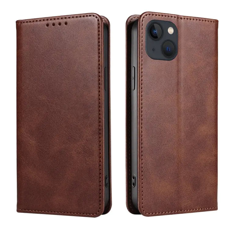 Calf Texture Magnetic Flip Leather Phone Case For iPhone 14 For iPhone 14 Plus For iPhone 14 Pro For iPhone 14 Pro Max