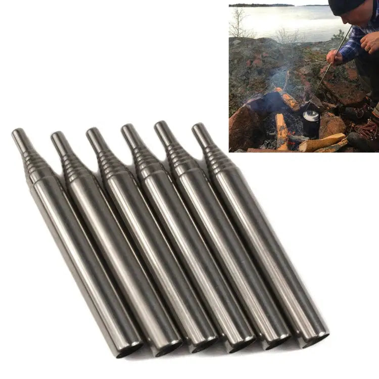 Camping Survival Blow Fire Tube Emergency Fire Starting Retractable blowpipe 8 Sections - 8 Sections