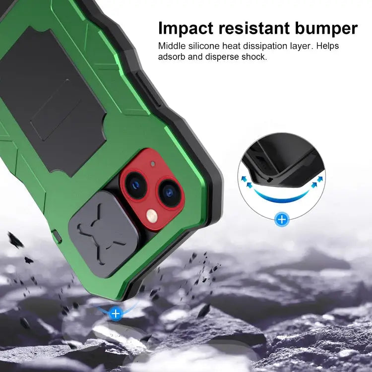 Camshield Shockproof Waterproof Dustproof Metal Case with Holder - Apple Accessories