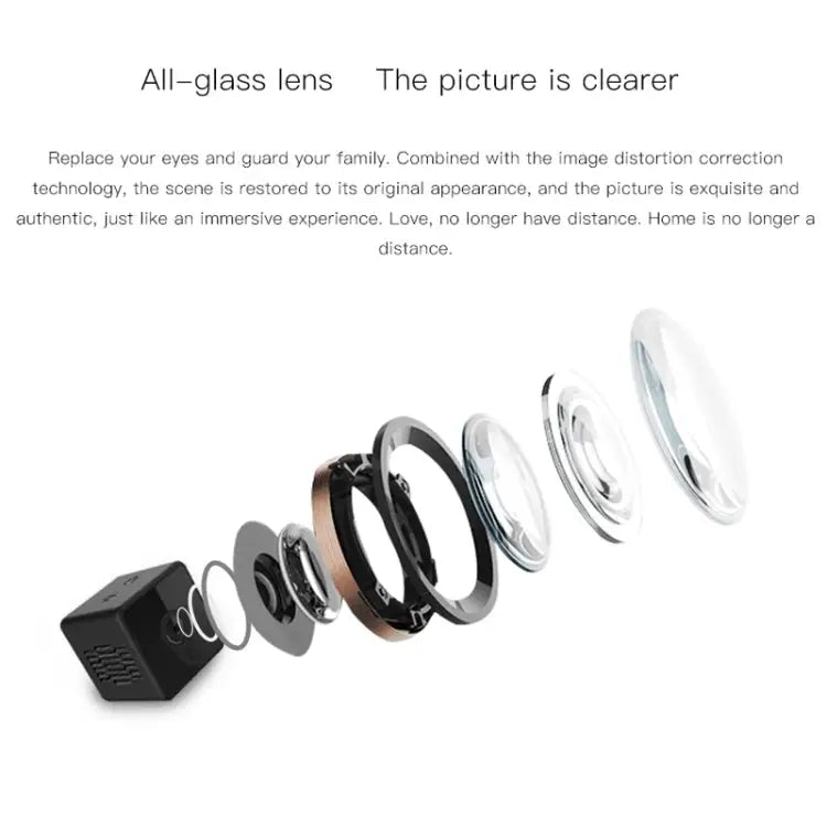 CAMSOY S1 HD 1280 x 720P 140 Degree Wide Angle Wireless WiFi Intelligent Surveillance Camera S1 - S1
