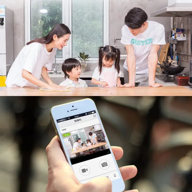 CAMSOY S1 HD 1280 x 720P 140 Degree Wide Angle Wireless WiFi Intelligent Surveillance Camera S1 - S1