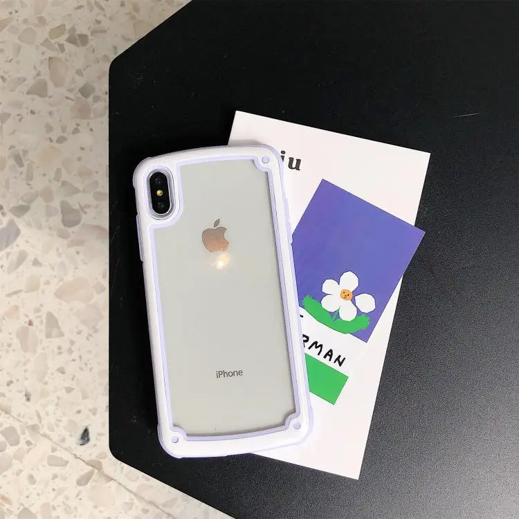 Candy-Colored TPU Transparent Shockproof Case For iPhone X / XS For iPhone XR For iPhone XS Max - For iPhone XR