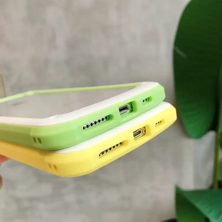 Candy-Colored TPU Transparent Shockproof Case For iPhone X / XS For iPhone XR For iPhone XS Max - For iPhone XR
