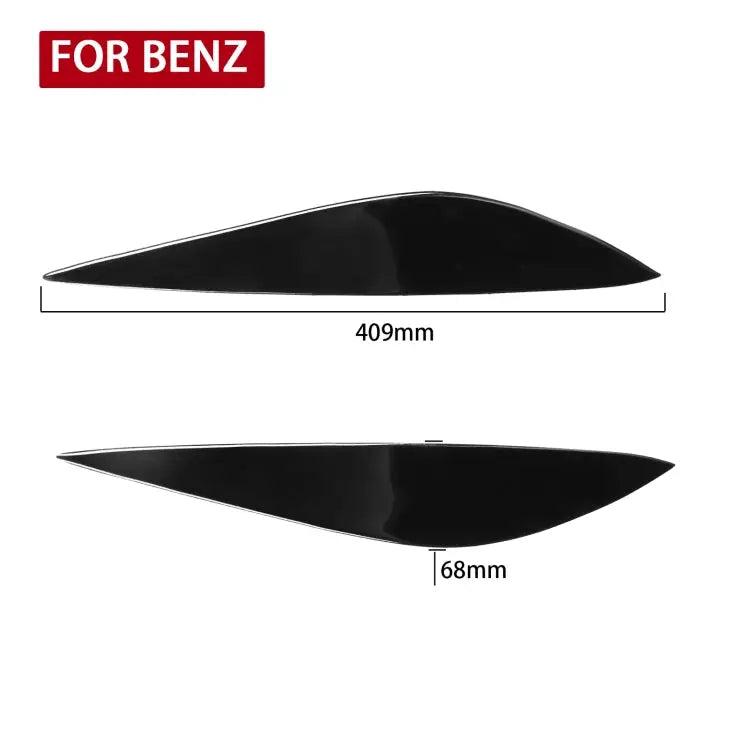 Car ABS Light Eyebrow For Mercedes-Benz C-class W204/C180/C200/C260/C300/C350 2008-2011 For Mercedes-Benz C-class