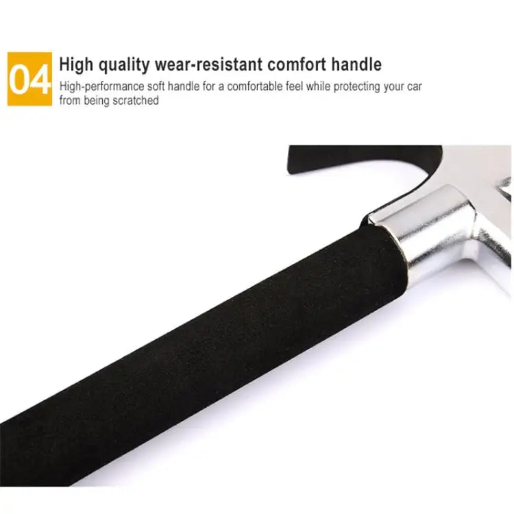 Car Adjustable Telescopic U Shape Steering Wheel Lock Anti-theft Cipher Lock with Safety Hammer with Safety Hammer