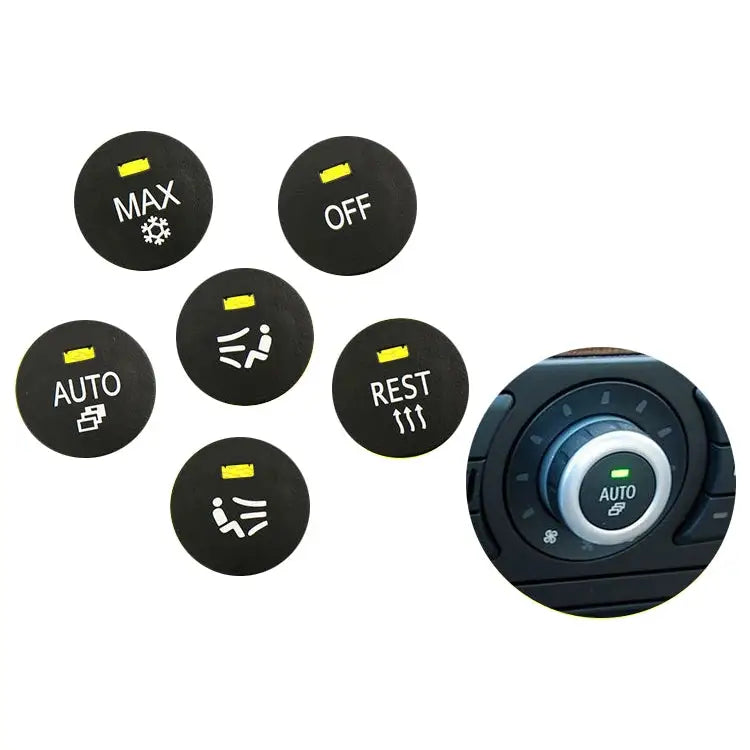 Car Air Conditioner Panel Switch Button LEFT Key 6131 9250 196-1 for BMW E60 2003-2010 Left Driving LEFT - LEFT