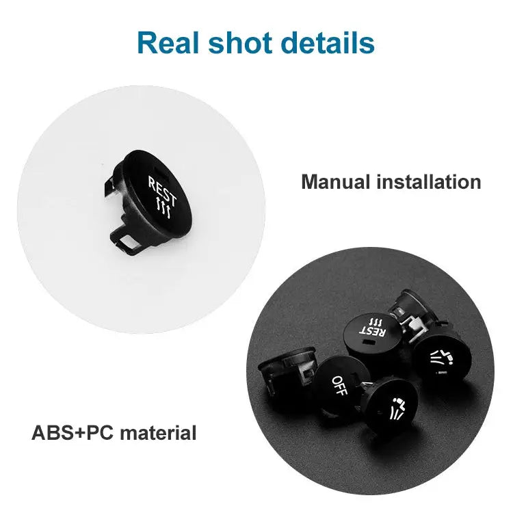Car Air Conditioner Panel Switch Button LEFT Key 6131 9250 196-1 for BMW E60 2003-2010 Left Driving LEFT - LEFT