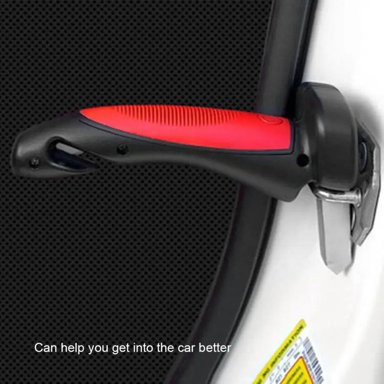 Car Cane Handle Portable Mobility Aid Flashlight Belt Cutter Glass Breaker Emergency Escape Tools - 566