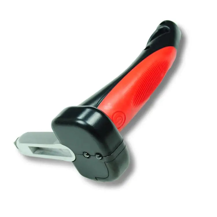 Car Cane Handle Portable Mobility Aid Flashlight Belt Cutter Glass Breaker Emergency Escape Tools - 566