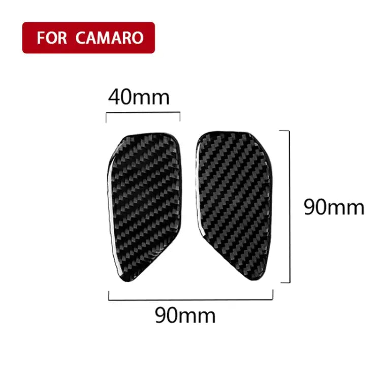 Car Carbon Fiber Door Inner Handle Wrist Panel Decorative Sticker for Chevrolet Camaro 2017-2019 Door Inner Handle