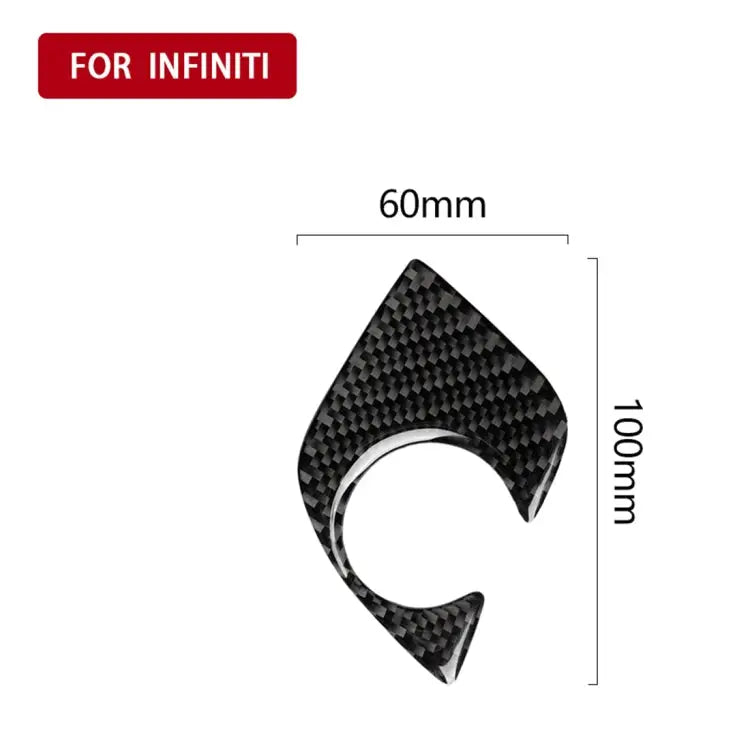 Car Carbon Fiber Gear Lever Lower Panel Decorative Sticker for BMW 5 Series G38 528Li / 530Li / 540Li 2018 Left Drive