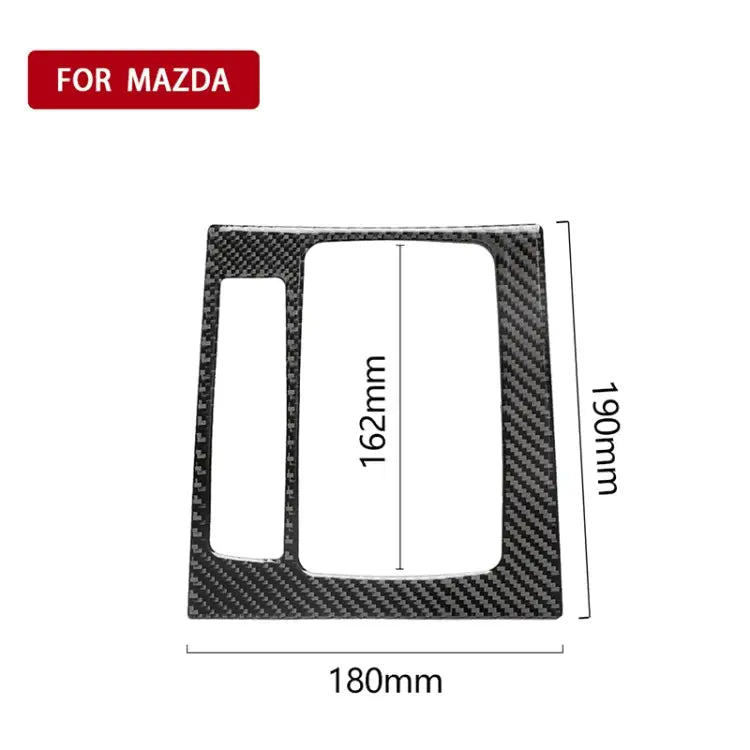 Car Carbon Fiber Left Drive Gear Frame B Decorative Sticker for Mazda Axela 2017-2018 Left Drive Gear Frame B - Left