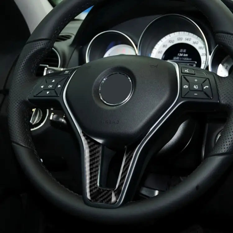 Car Carbon Fiber Steering Wheel Decorative Sticker for Mercedes-Benz Steering Wheel - Steering Wheel