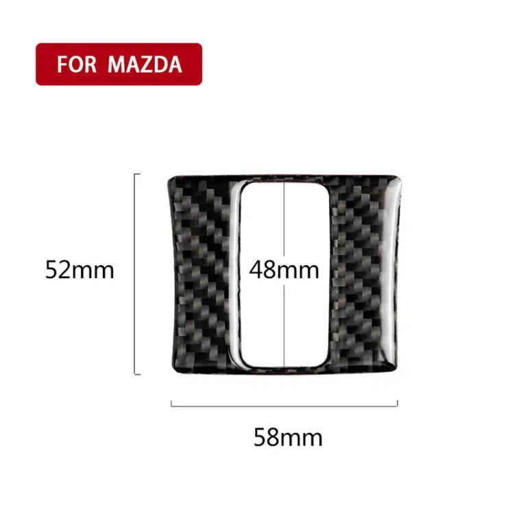 Car Carbon Fiber Warning Light Decorative Sticker for Mazda Axela 2013-2018 Warning Light - Warning Light