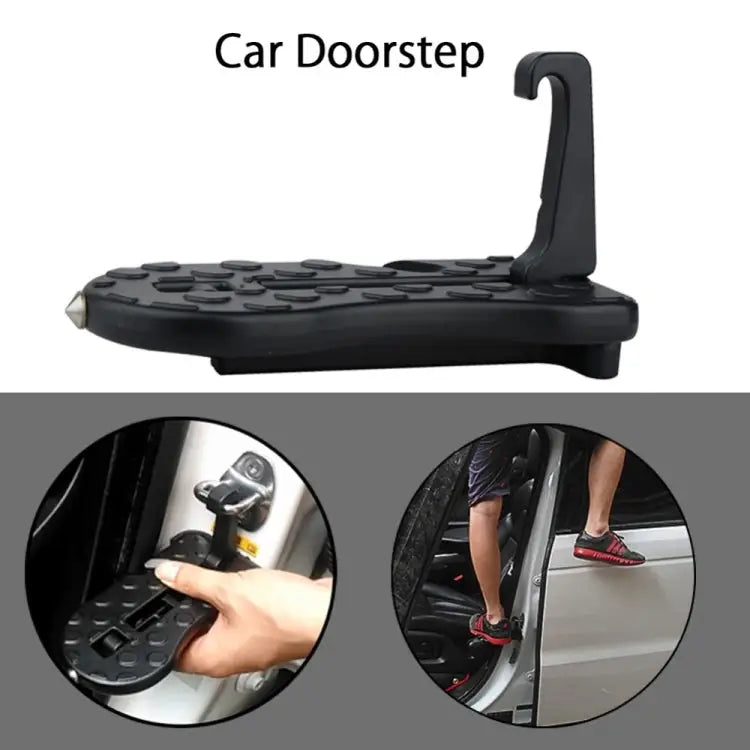 Car Doorstep Vehicle Rooftop Roof Rack Assistance Easy Install The Door Step Hooked On Car Truck SUV Portable Safety