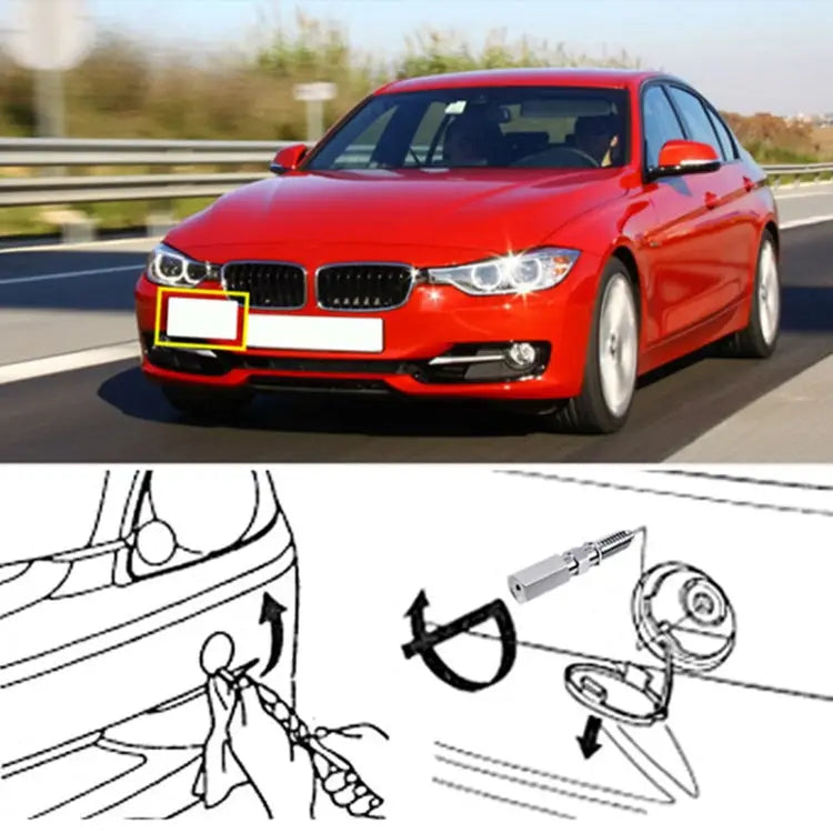 Car Front Bumper Tow Hook License Plate Mounting Bracket Holder for Mazda / Lexus For Mazda / Lexus - For Mazda / Lexus