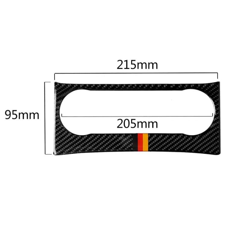 Car German Flag Carbon Fiber Air Conditioning Knob Control Panel Decorative Sticker for Mercedes-Benz W204 C Class