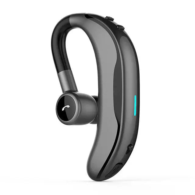 Car Handfree Wireless Ear-hook Bluetooth Earphone with Microphone - Black Green