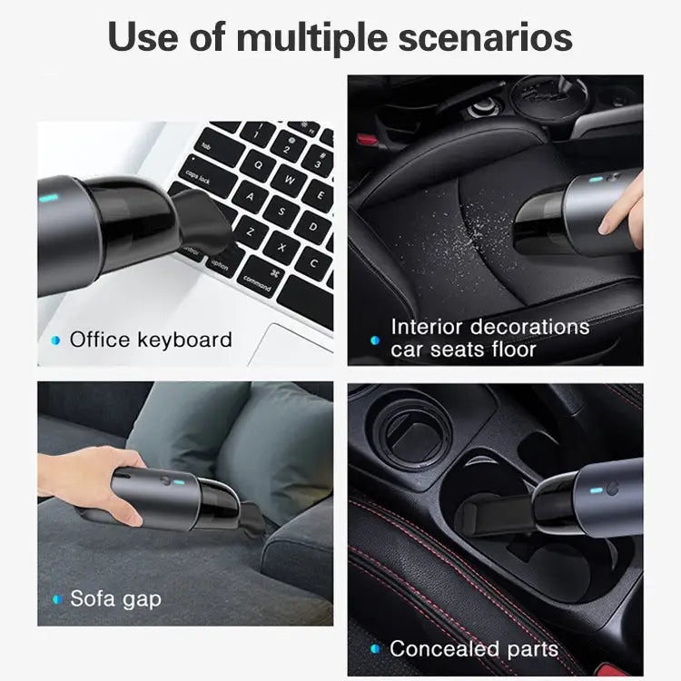 Car / Household Wireless Portable 90W Handheld Powerful Vacuum Cleaner Navy Blue - Navy Blue / Navy Blue