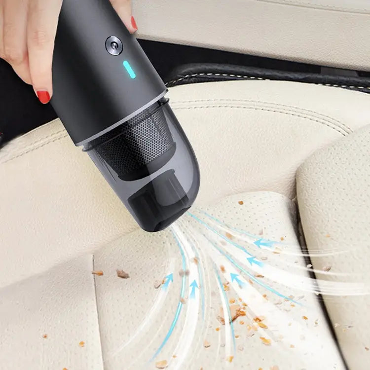 Car / Household Wireless Portable 90W Handheld Powerful Vacuum Cleaner Navy Blue - Navy Blue / Navy Blue