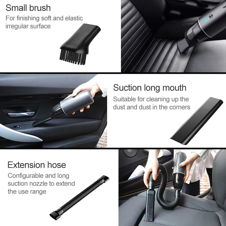 Car / Household Wireless Portable 90W Handheld Powerful Vacuum Cleaner Navy Blue - Navy Blue / Navy Blue