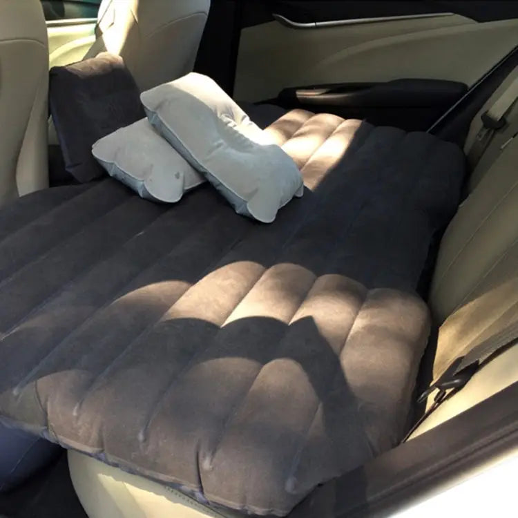 Car Travel Inflatable Mattress Air Bed Camping Universal SUV Back Seat Couch With Protection Air Cushion - Black