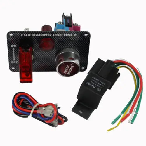 Carbon Fiber Flip-up Start Ignition Switch Panel and Accessories for Racing Sport Carbon Fiber - Carbon Fiber