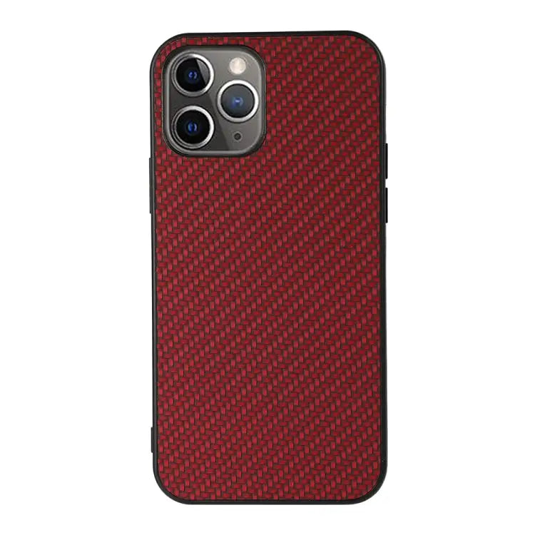 Carbon Fiber Skin PU + PC + TPU Shockprof Protective Case For iPhone 11 For iPhone 11 Pro For iPhone 11 Pro Max