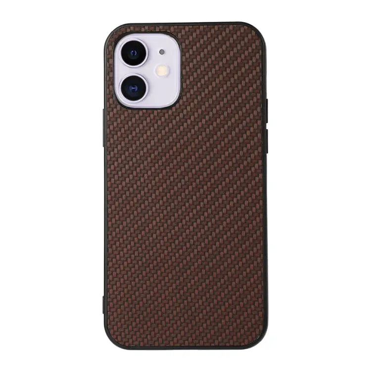 Carbon Fiber Skin PU + PC + TPU Shockprof Protective Case For iPhone 11 For iPhone 11 Pro For iPhone 11 Pro Max