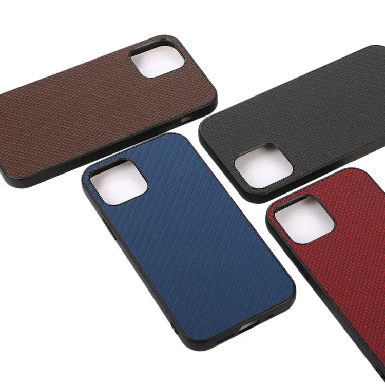 Carbon Fiber Skin PU + PC + TPU Shockprof Protective Case For iPhone 11 For iPhone 11 Pro For iPhone 11 Pro Max