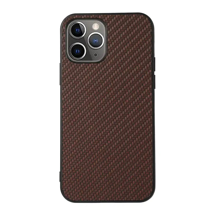 Carbon Fiber Skin PU + PC + TPU Shockprof Protective Case For iPhone 11 For iPhone 11 Pro For iPhone 11 Pro Max