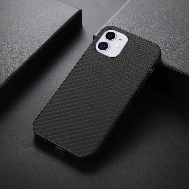 Carbon Fiber Skin PU + PC + TPU Shockprof Protective Case For iPhone 11 For iPhone 11 Pro For iPhone 11 Pro Max
