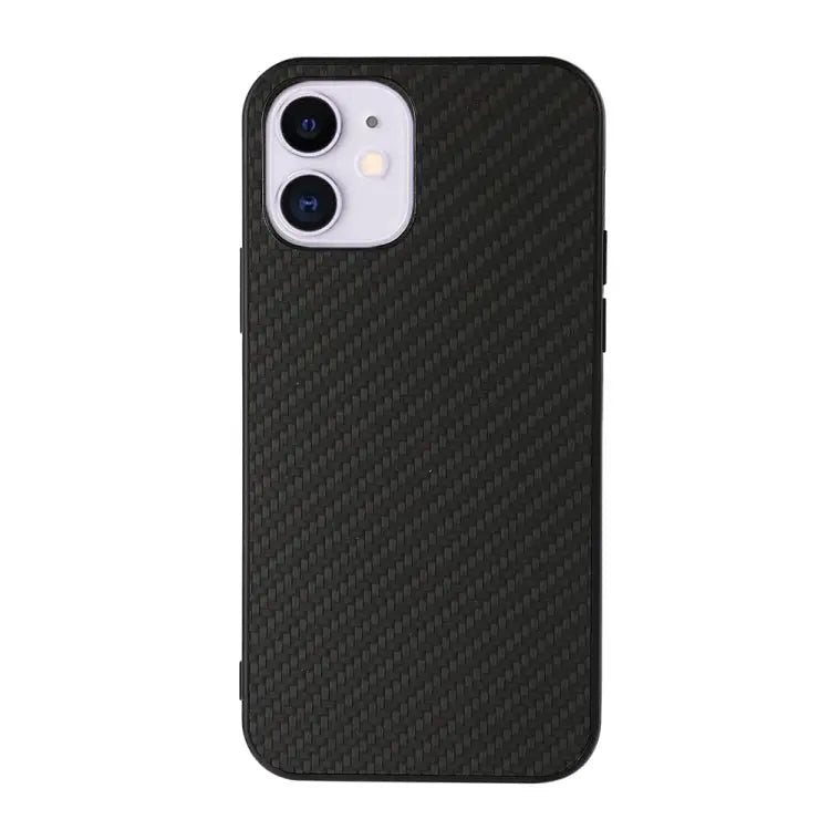 Carbon Fiber Skin PU + PC + TPU Shockprof Protective Case For iPhone 11 For iPhone 11 Pro For iPhone 11 Pro Max