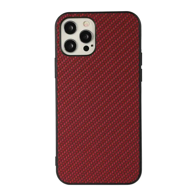 Carbon Fiber Skin PU + PC + TPU Shockprof Protective Case For iPhone 11 For iPhone 11 Pro For iPhone 11 Pro Max