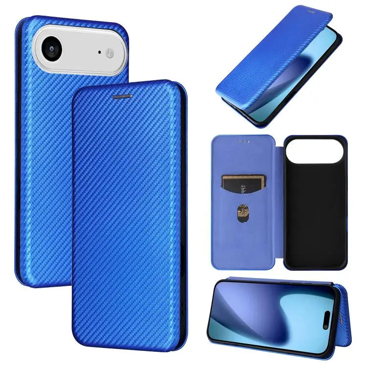 Carbon Fiber Texture Flip Leather Phone Case For iPhone 17 Pro Max For iPhone 17 Pro For iPhone 17 For iPhone 17 Air