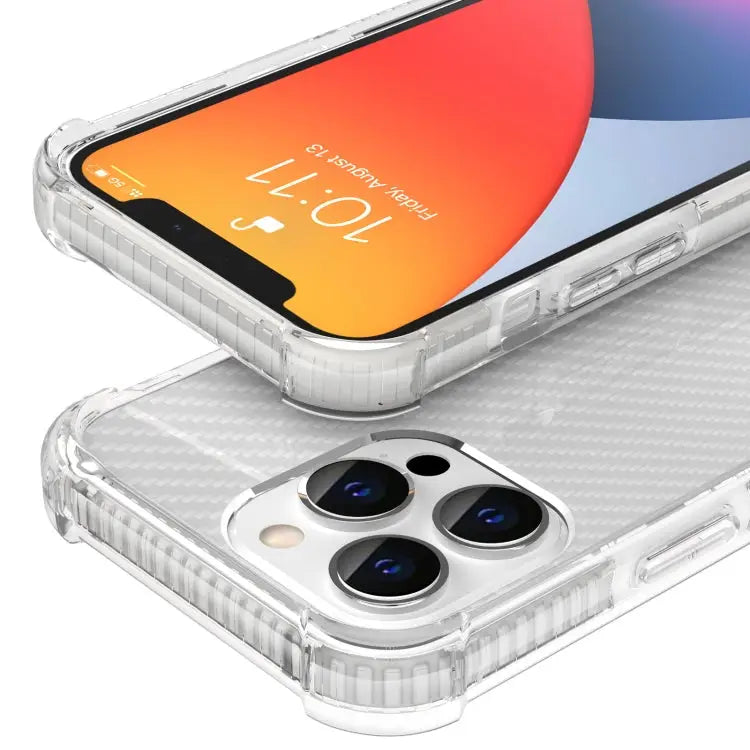 Carbon Fiber Texture Four-corner Shockproof Phone Case For iPhone 13 Pro Max For iPhone 13 Pro For iPhone 13 For iPhone