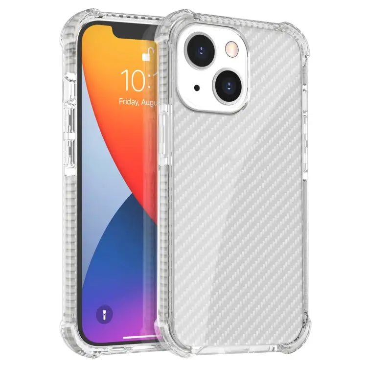 Carbon Fiber Texture Four-corner Shockproof Phone Case For iPhone 13 Pro Max For iPhone 13 Pro For iPhone 13 For iPhone