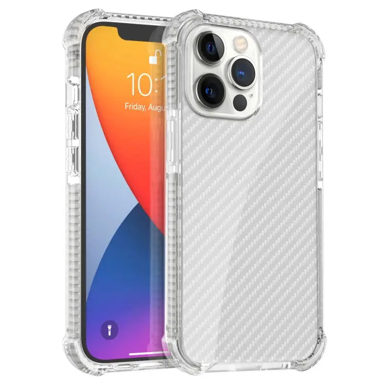 Carbon Fiber Texture Four-corner Shockproof Phone Case For iPhone 13 Pro Max For iPhone 13 Pro For iPhone 13 For iPhone