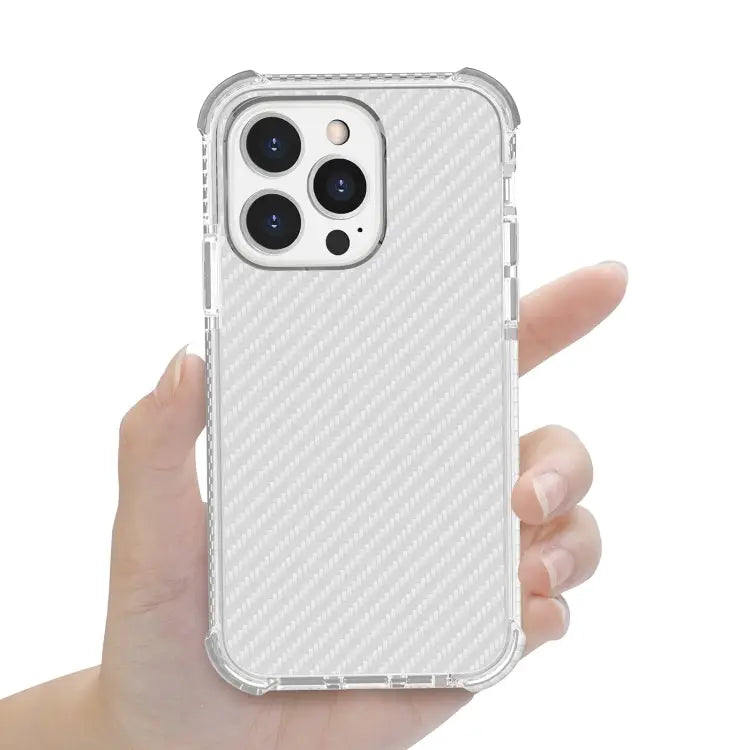 Carbon Fiber Texture Four-corner Shockproof Phone Case For iPhone 13 Pro Max For iPhone 13 Pro For iPhone 13 For iPhone