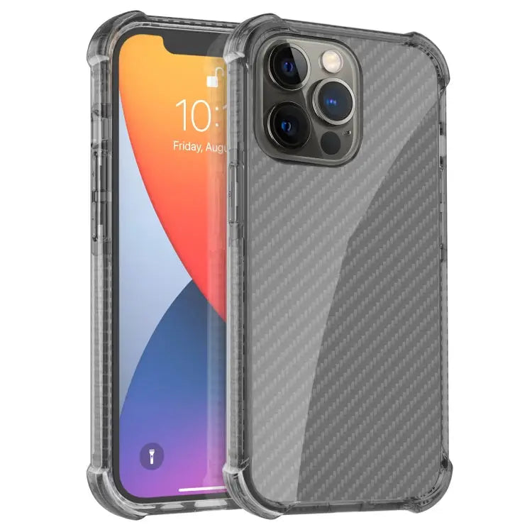 Carbon Fiber Texture Four-corner Shockproof Phone Case For iPhone 13 Pro Max For iPhone 13 Pro For iPhone 13 For iPhone
