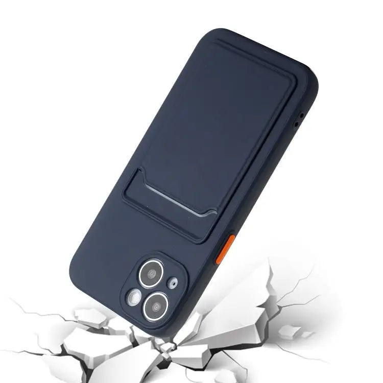 Card Slot Design Shockproof TPU Phone Case - Apple Accessories