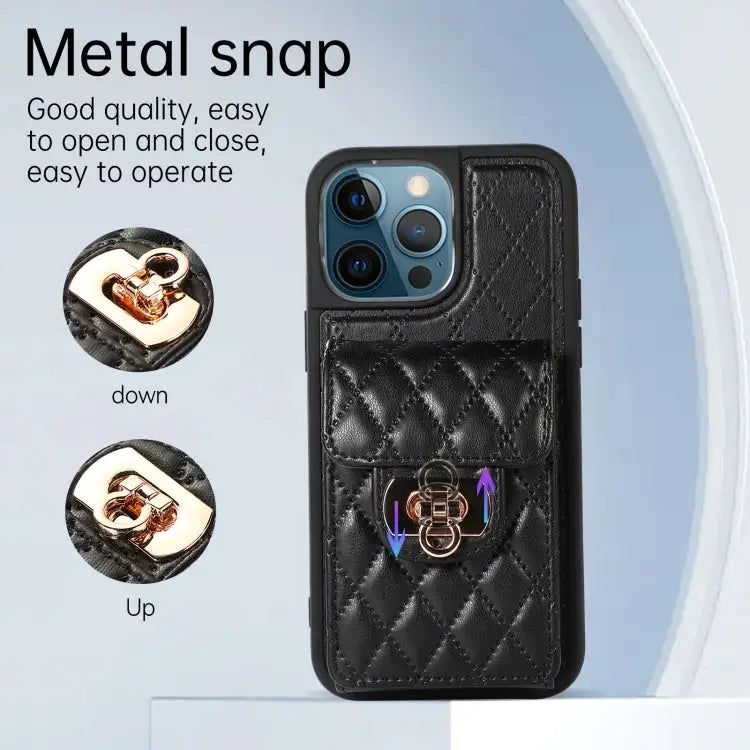 Card Slot Leather Phone Case with Short Lanyard For iPhone 12 / 12 Pro For iPhone 11 Pro Max For iPhone 11 Pro