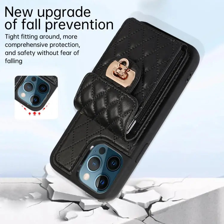 Card Slot Leather Phone Case with Short Lanyard For iPhone 12 / 12 Pro For iPhone 11 Pro Max For iPhone 11 Pro
