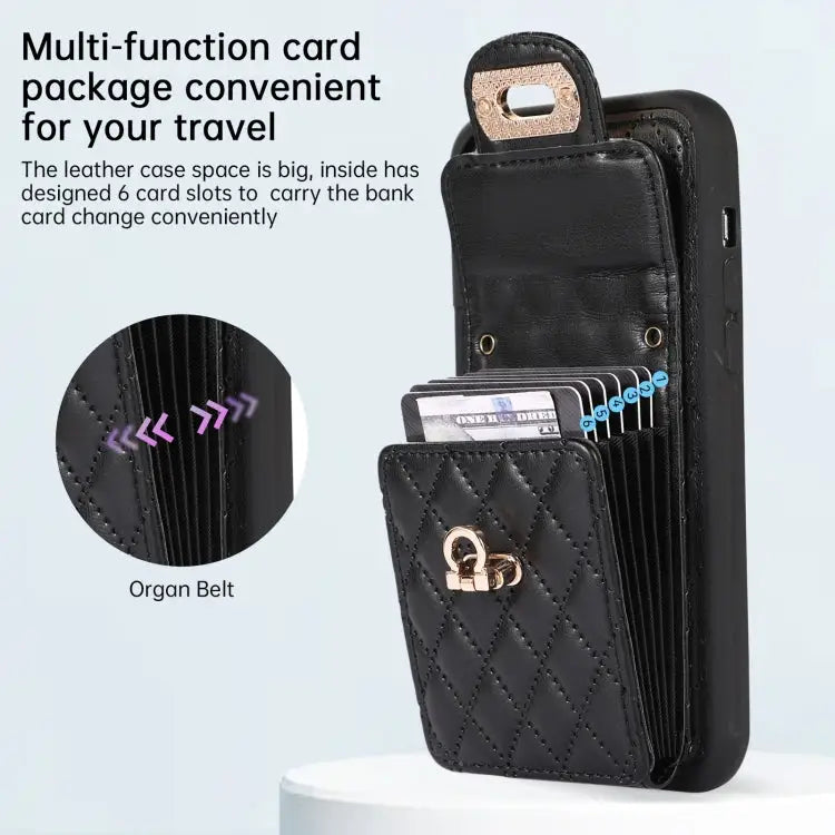 Card Slot Leather Phone Case with Short Lanyard For iPhone 14 Pro Max For iPhone 14 Pro For iPhone 14 For iPhone 14
